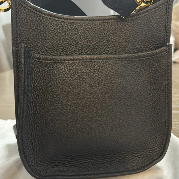 Taxidermy 💯 original Black Crossbody Bag with Gold Deer Logo - Picture 4 of 6